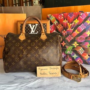 Authentic Louis Vuitton Speedy Bandouliere size 30